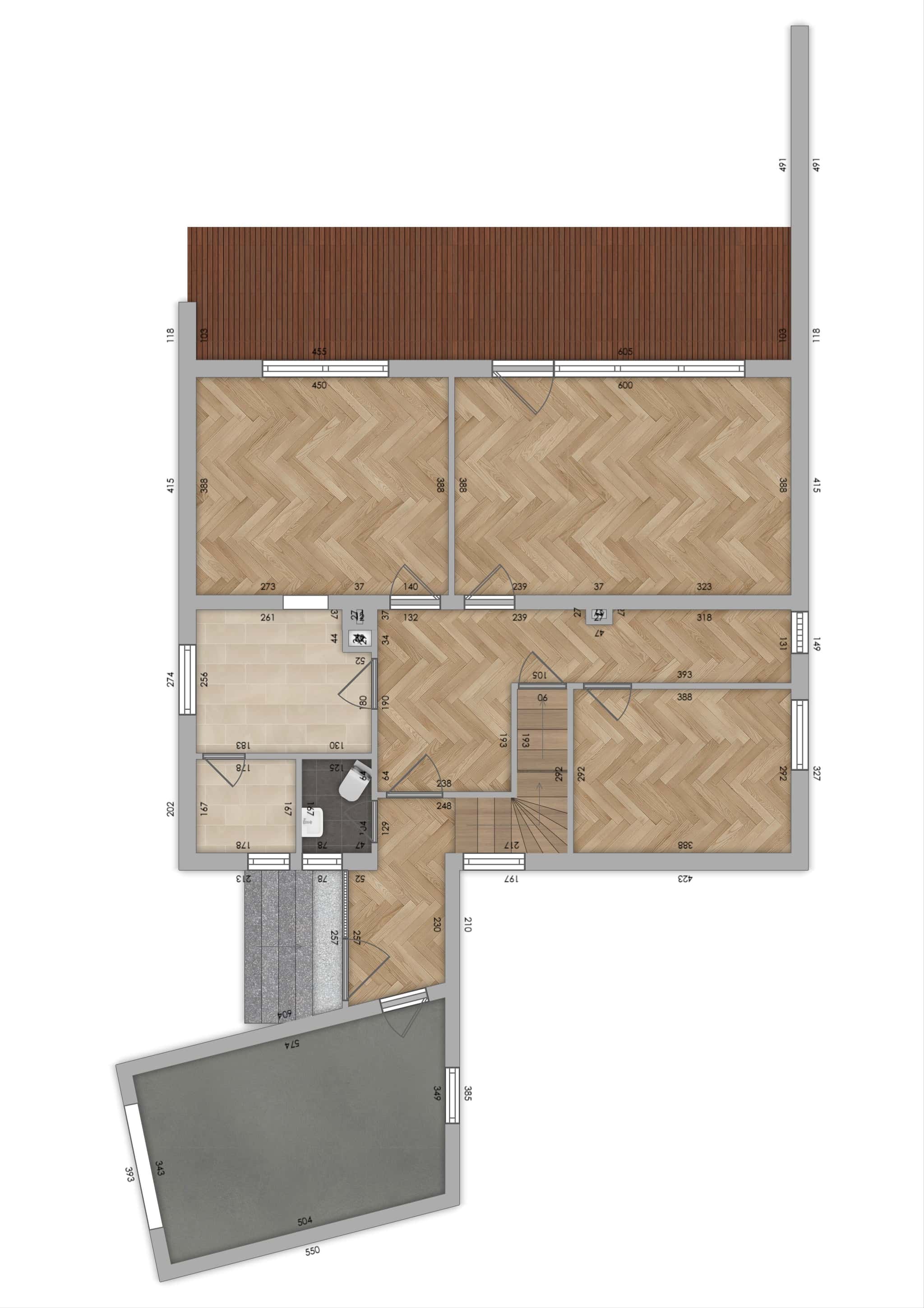 Grundriss 1 – Einfamilienhaus mit traumhaftem Garten und Entwicklungspotenzial