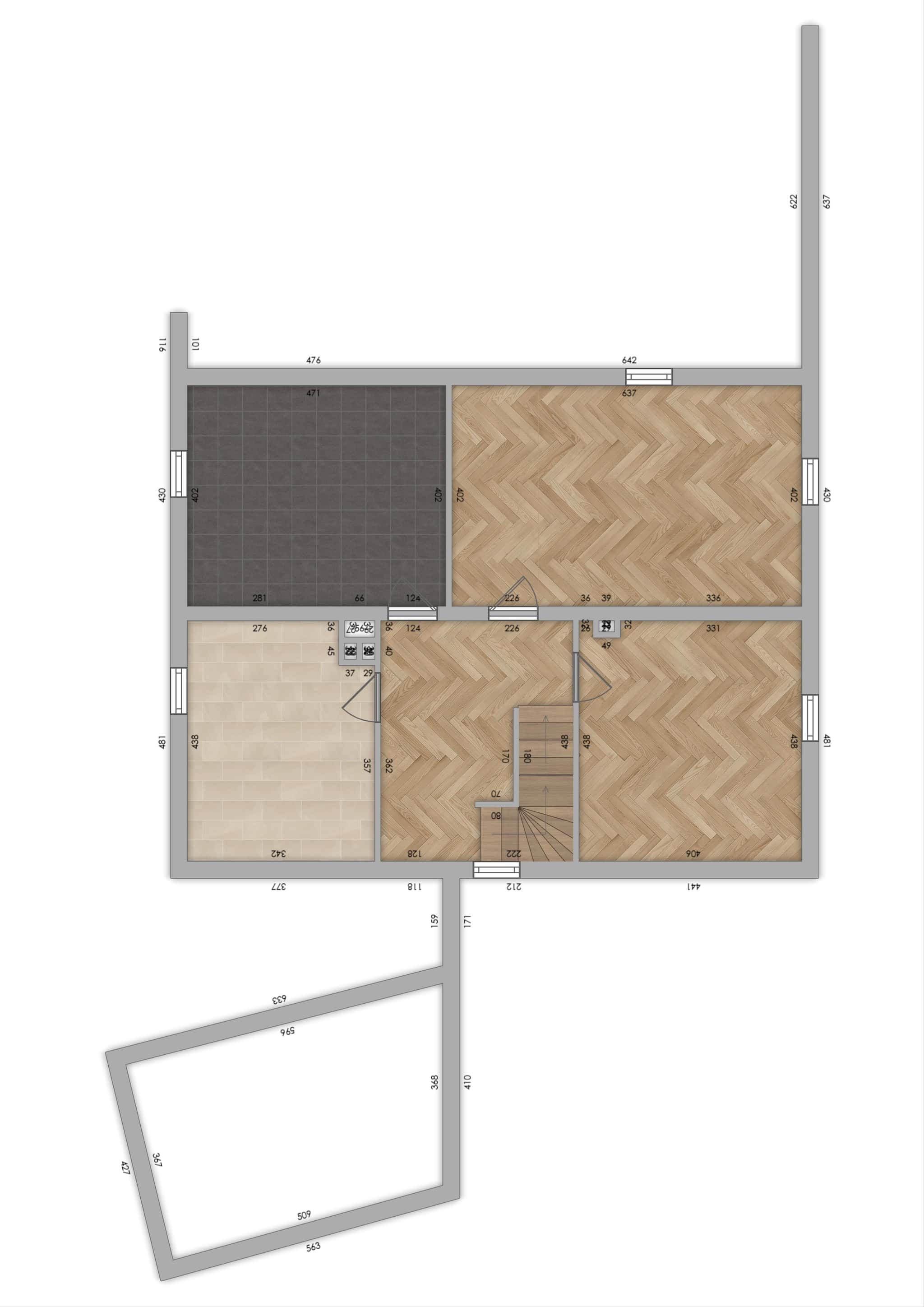 Grundriss 3 – Einfamilienhaus mit traumhaftem Garten und Entwicklungspotenzial