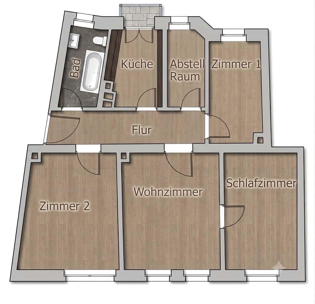 Grundriss H4 3. OG