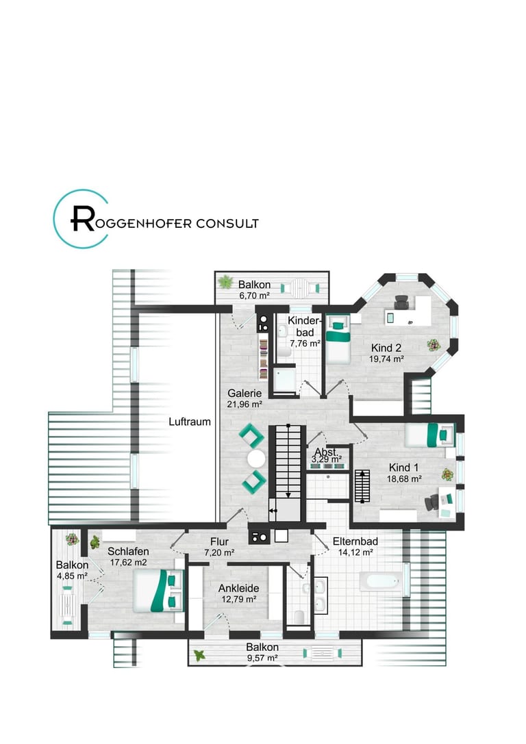 Grundriss 2 – VERKAUFT: Villa in Nürnbergs bester Lage in Erlenstegen