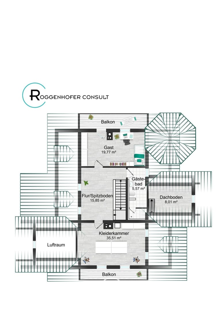 Grundriss 3 – VERKAUFT: Villa in Nürnbergs bester Lage in Erlenstegen